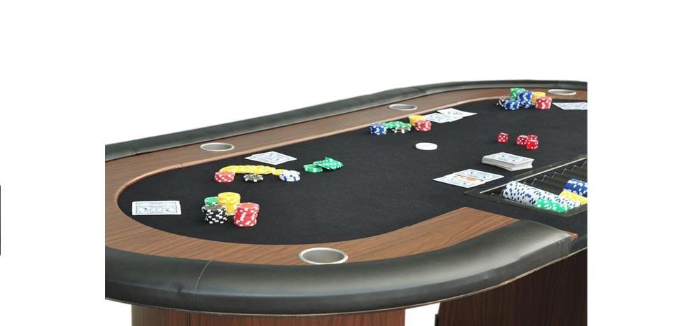 table de poker noire pas chère
