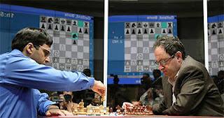 Échecs à Moscou : le champion du monde Vishy Anand annule face au challenger Boris Gelfand lors de la 10e partie - Photo © Chessbase 