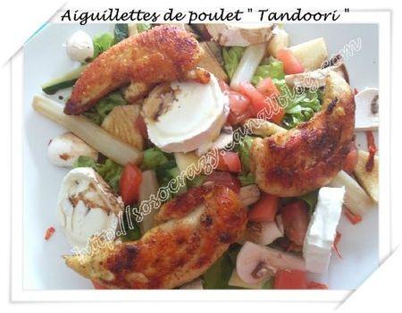 Aiguillettes de Poulet à la Tandoori salade poulet tandoori