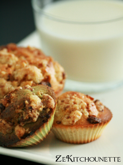 muffins vanille crumble choco lait muffins vanille crumble choco lait