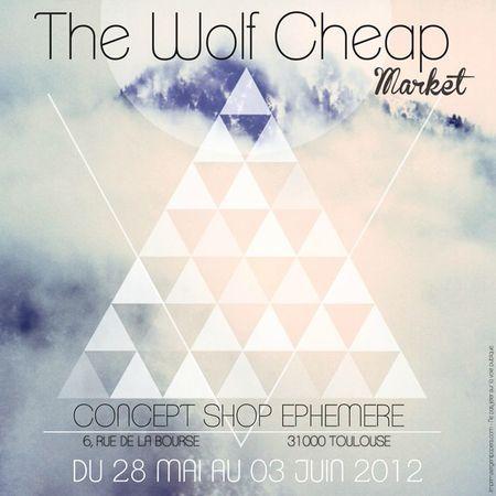 THE WOLF CHEAP MARKET...à Toulouse flyers recto