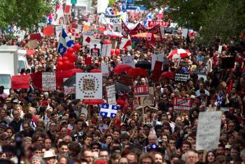 Québec: une révolte ? aperçus géopolitiques