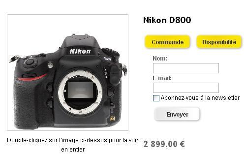 Wshop Nikon D800 Wshop Nikon D800 Retour dexpérience : ma commande de D800... chez Wshop