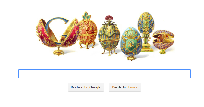 Doodle Google :  Pierre-Karl Fabergé à l’honneur !