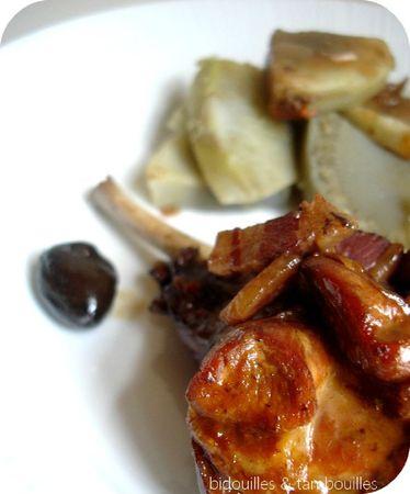 °lapin, vin rouge, pancetta, artichaut & olive° lapin olives pancetta tomate vin rouge 200512