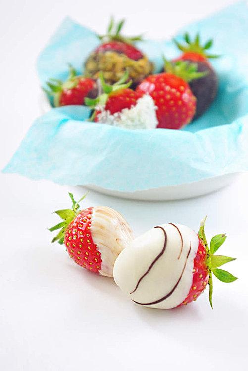 Truffes de fraises au chocolat Truffes de fraises 1