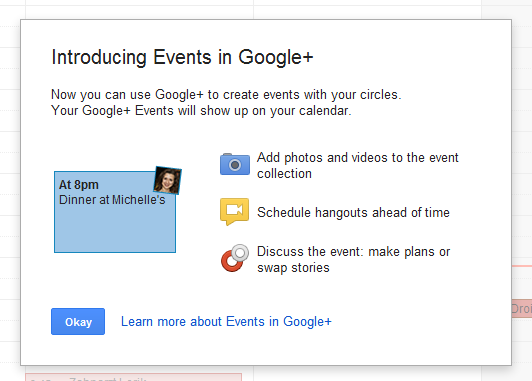 Events G+ Events G+ Google+ permettra la création dévènements avec une intégration à Google Agenda