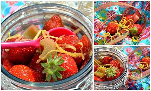 Salade de fraises et rhubarbe rôtie aux zestes et écorces de citron Montage1.jpg