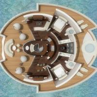 Organisation de l'espace du solar floating resort