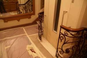 vestibule Des losanges dans le miroir, et des chakras.