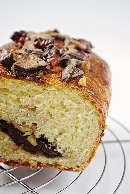 Pain au chocolat et aux noix Pain aux noix et chocolat 3