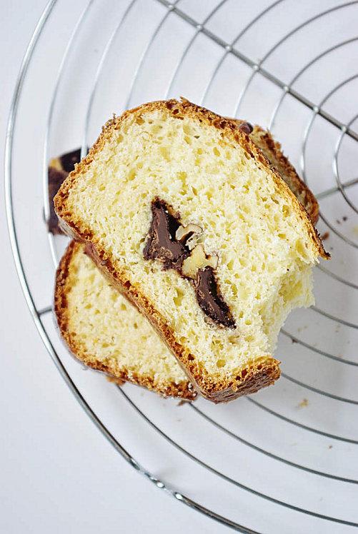 Pain au chocolat et aux noix Pain aux noix et chocolat 1