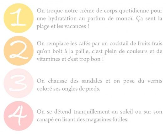 Astuces vacances 1 10 idées pour se sentir en vacances avant l’heure.