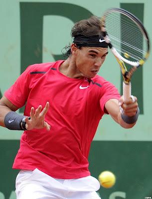 Rafael Nadal en finale de  Roland Garros 2012...