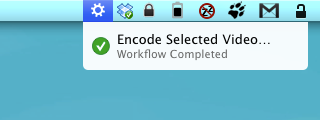 Encoder des vidéos ou extraire une piste audio avec Mac Finder workflow compelte