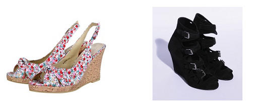 chaussure à talon compensé pour petite fille