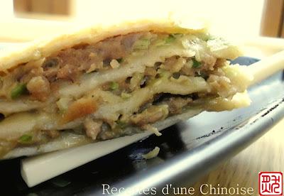 Galette façon mille-feuille au porc 京东肉饼 jīngdōng ròubǐng