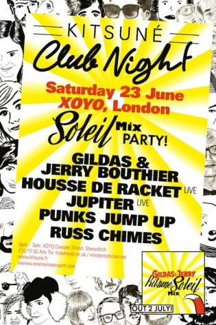 KCN_Soleil_Flyer_03 Gildas & Jerry / Kitsuné Soleil Mix