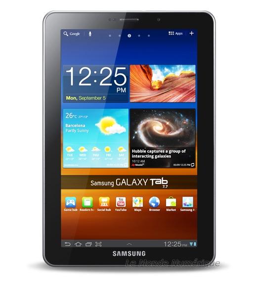 Test de la tablette tactile Android Samsung Galaxy Tab 7.7 GT-P6810