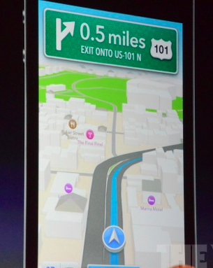 ios6 application maps navigation Apple annonce iOS 6: voici les nouveautés les plus intéressantes 