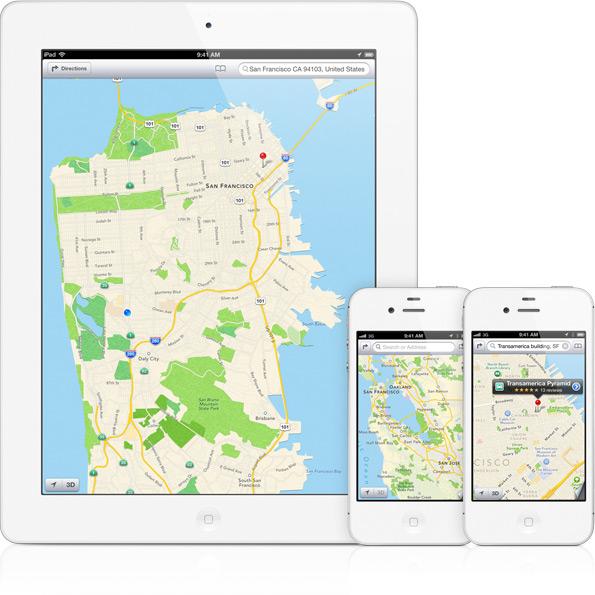 ipad-plans-ios6-ipadd2 iOS 6 : une nouvelle application Plans avec assistant GPS