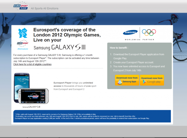 Capture Capture24 600x442 Regardez les JO de Londres gratuitement grâce au Galaxy S3