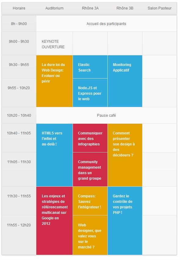 programme du matin Le Web Event Lyon 4 c’est aujourd’hui ! #wel4