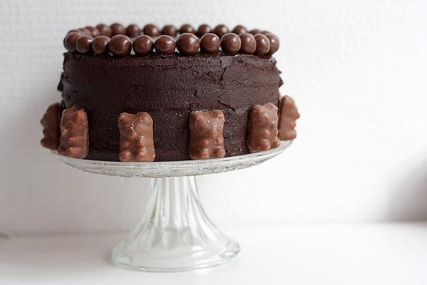 GateauCroustiChoco1 Gâteau crousti choco : Premier essai de sky high cake (ou layers cake)