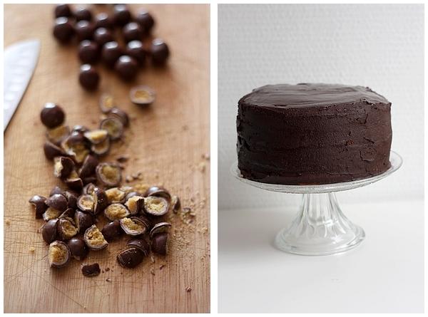 GateauCroustiChoco4 Gâteau crousti choco : Premier essai de sky high cake (ou layers cake)