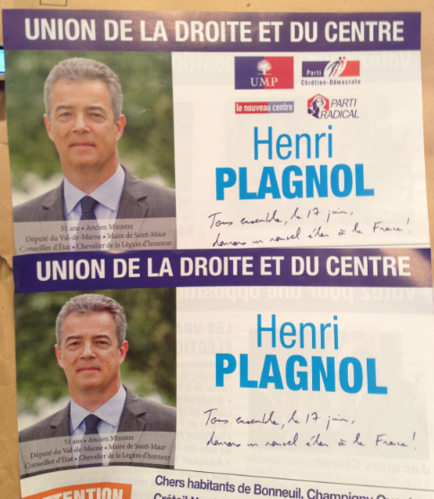 En Haut le 1er tour, en bas le second tour Pour le second tour, Plagnol quitte l’UMP ?