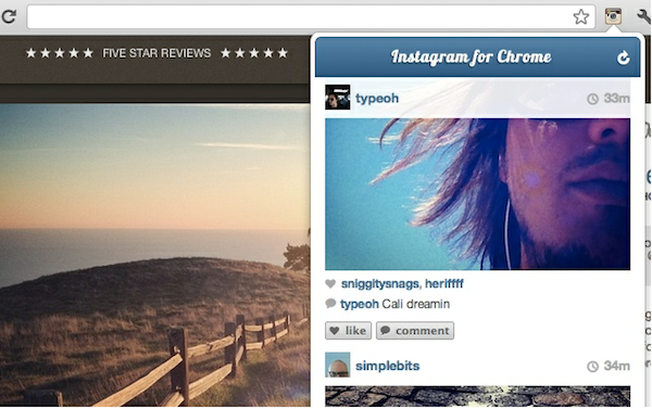 Capture d’écran 2012 06 15 à 15.41.34 Accédez à Instagram depuis votre poste de travail avec Instagram pour Chrome