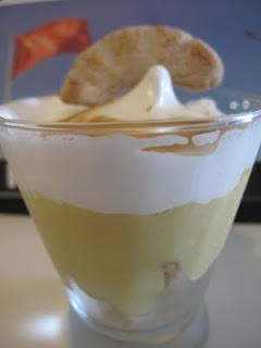 Dessert: Trifle Biscuits Secs-Lemon Curd-Framboises-Meringue Italienne