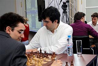 Echecs à Moscou : Ronde 8, Fabiano Caruana (2770) 1-0 Vladimir Kramnik (2801) - Photo © ChessBase 
