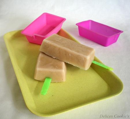 Sorbet végétal banane, tofu soyeux et sirop d'agave...sans sorbetière sorbet banane tofu 1
