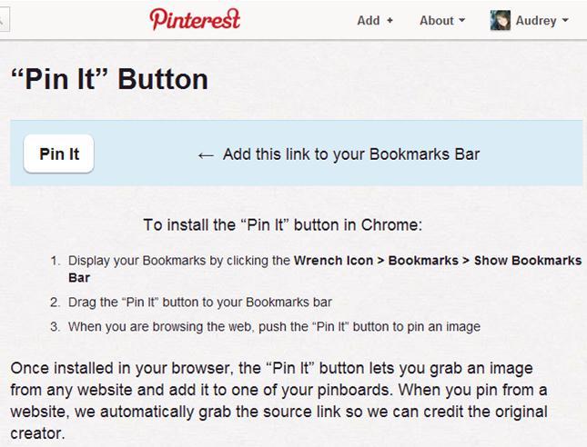 Pin it button sur Pinterest