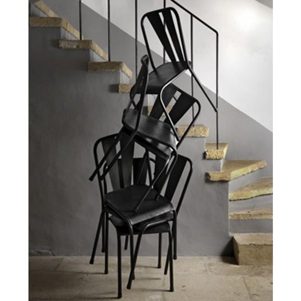 lot de 4 chaises en metal tuileries hanjel lot de 4 chaises en metal tuileries hanjel