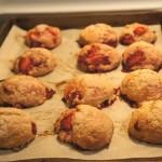 Étape 8 de la recette de biscuits fraises et rhubarbe