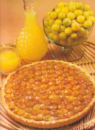 m Tarte de mirabelles aux amandes
