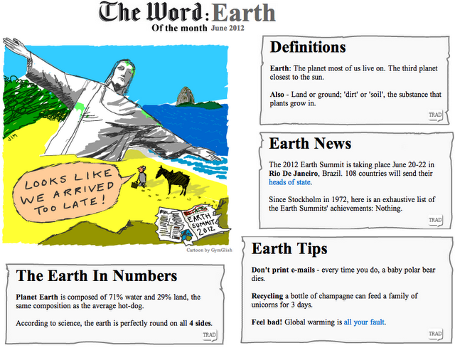 The Word of the Month (June 2012): EARTH