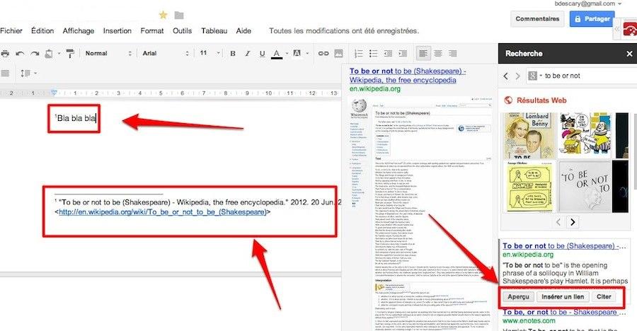 google documents volet de recherche Google Documents: comment utilise le volet de recherche?