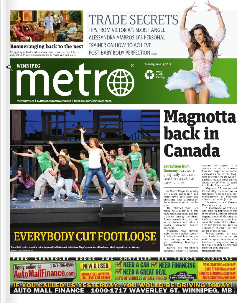 MEGA FAIL: Magnotta back in Canada