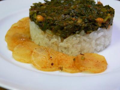 Curry de radis blancs et ses fanes – White radish and greens curry