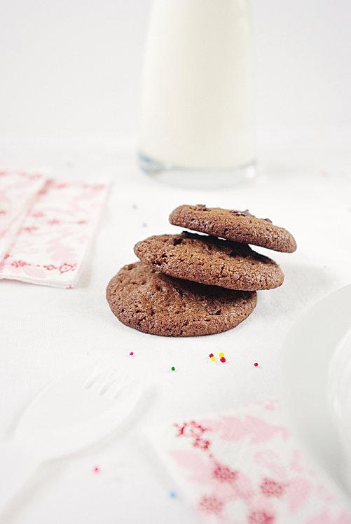 Cookies au chocolat et pépites de chocolat noir Cookies au chocolat
