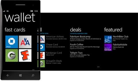 Windows Phone 8 Preview Aperçu du Wallet Windows Phone