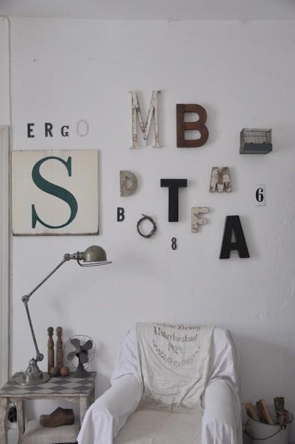 Inspirations & style: Dynamiser votre déco avec des lettres!