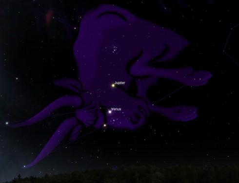 PleiadesJupiterVenus Pleiades Jupiter Venus