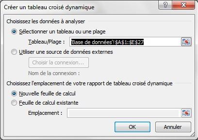 Tableau croisé dynamique 3 créer tableau croisé dynamique excel