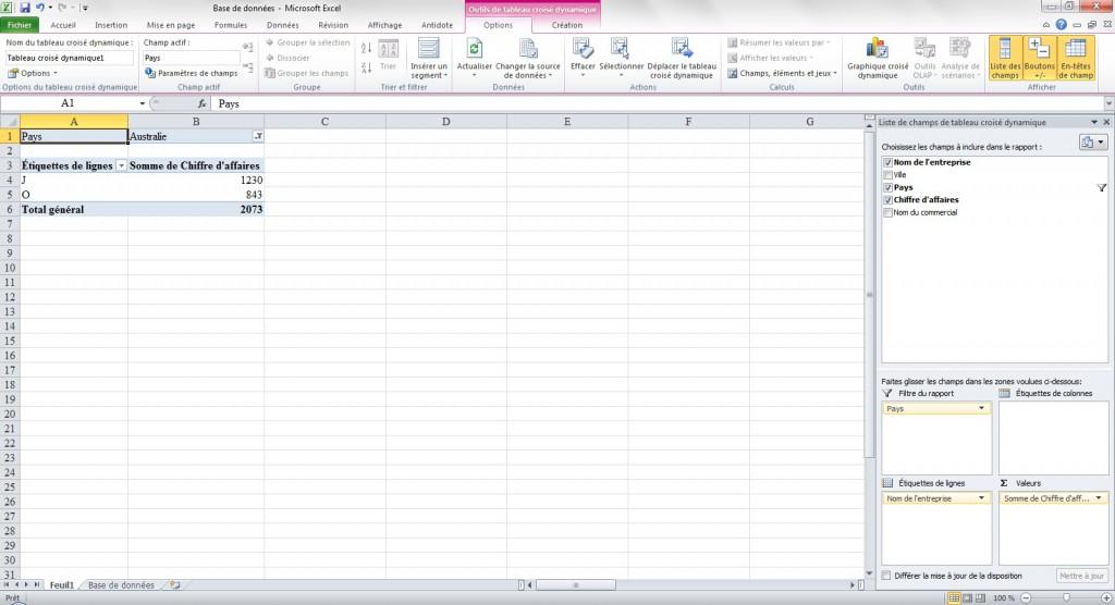 Tableau croisé dynamique 11 Créer un tableau croisé dynamique avec Excel