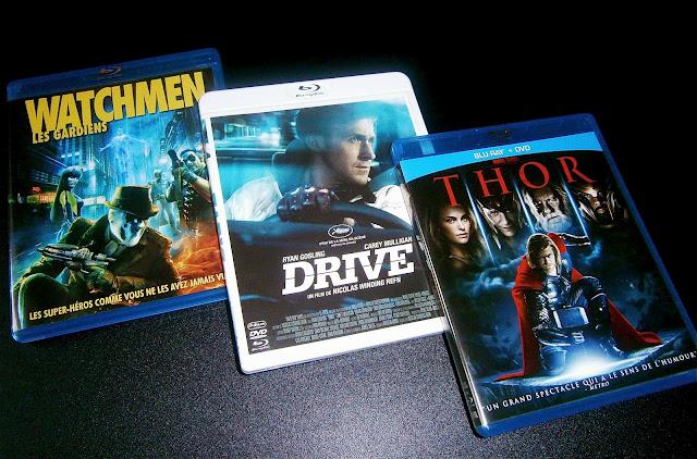 Achat Blu-Ray - Watchmen, Drive et Thor