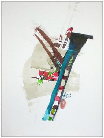 Ahmed Boudane, peintre nomade Ig tane n ahaket (le pillier de la tente)